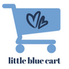 A blue shopping cart logo that says Little Blue Cart